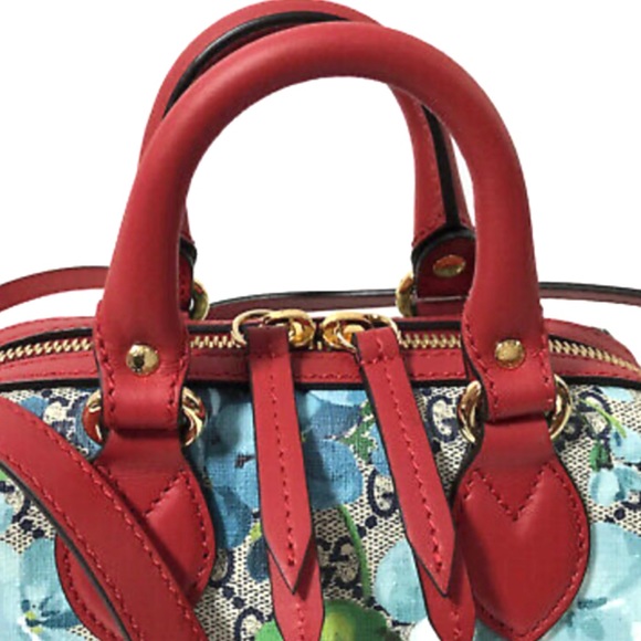 🆕RARE❤️GG Supreme Monogram Blooms Mini Boston Bag - Picture 11 of 15